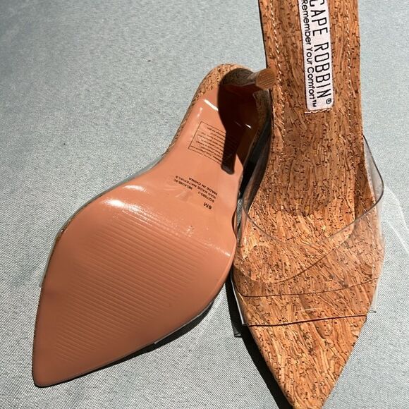 Cape Robin Clear Nude Heels Size 6 B33 - Picture 6 of 7